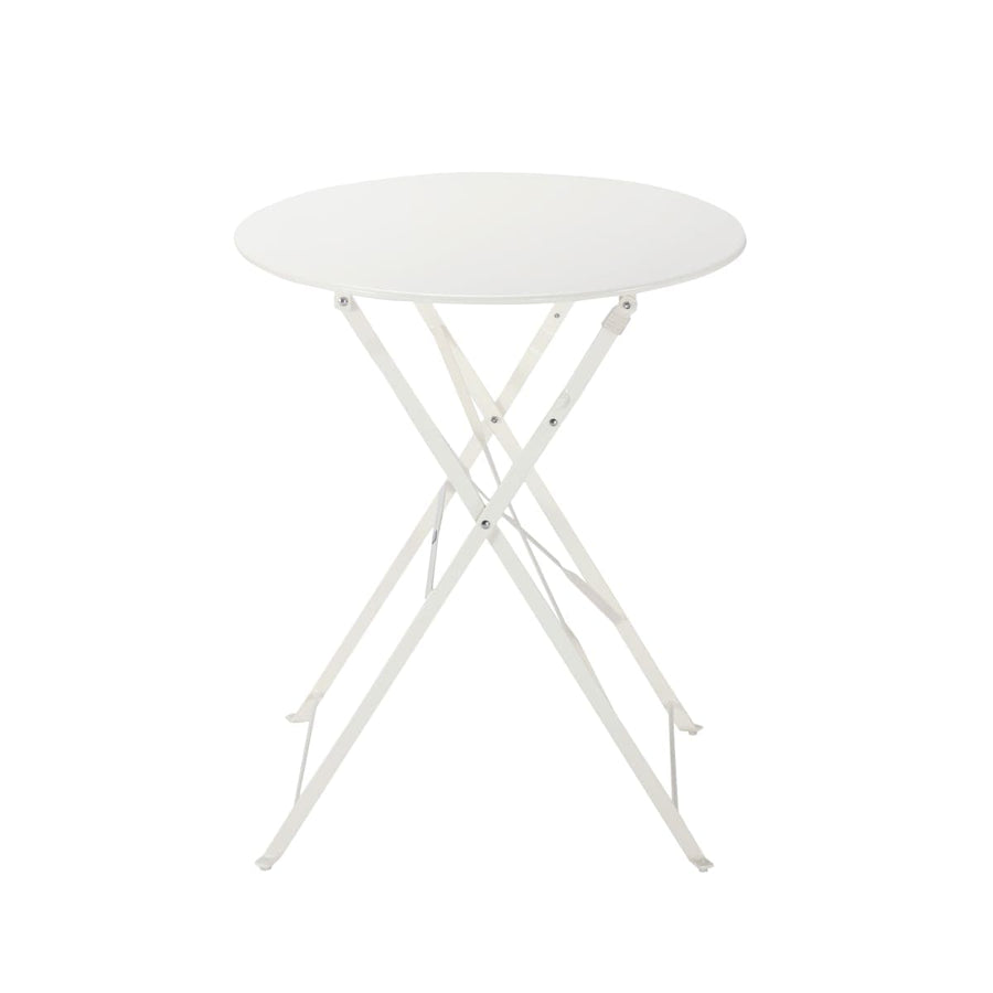 Bricocenter FLORA NATERIAL FOLDING TABLE 2 PLACES ROUND STEEL D 60XH71