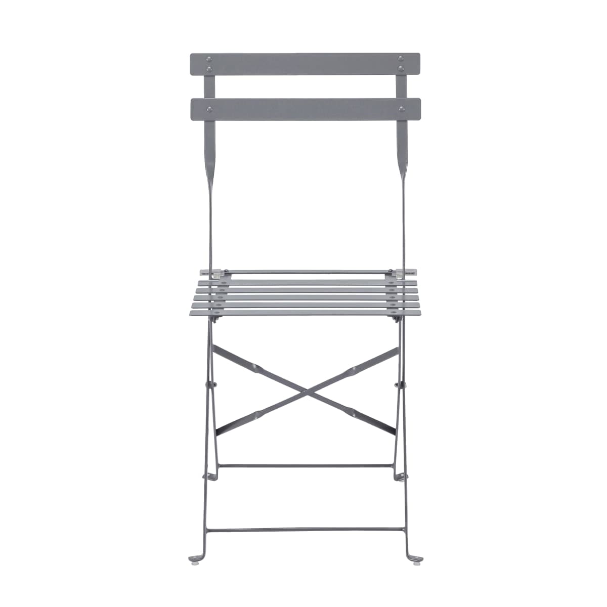 FLORA NATERIAL FOLDING CHAIR ANTHRACITE STEEL 41X47XH80 - best price from Maltashopper.com BR500009513