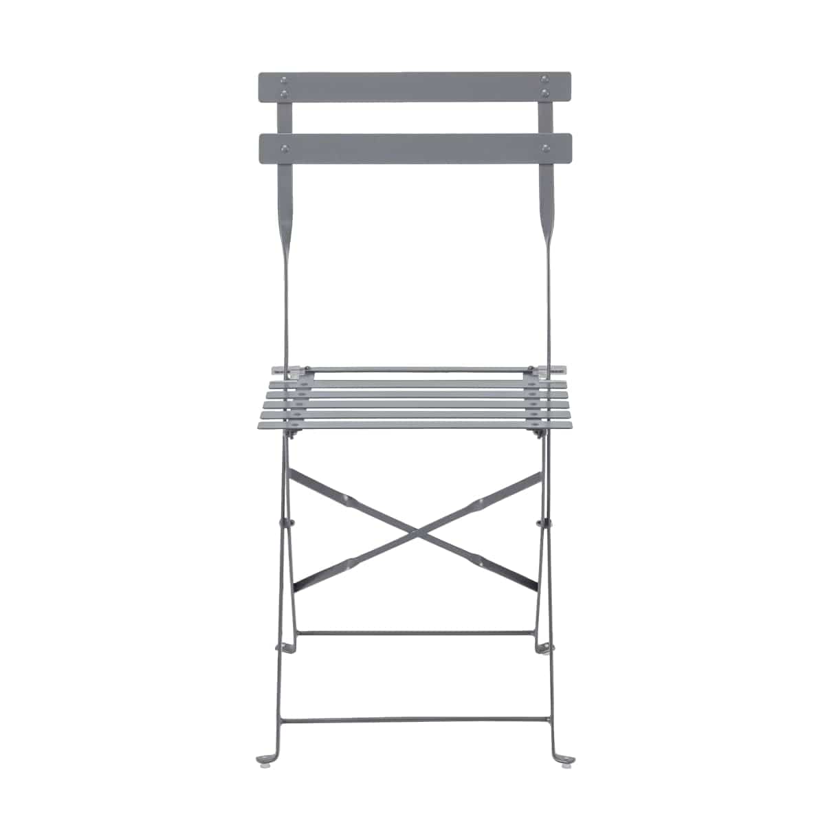 Bricocenter FLORA NATERIAL FOLDING CHAIR ANTHRACITE STEEL 41X47XH80