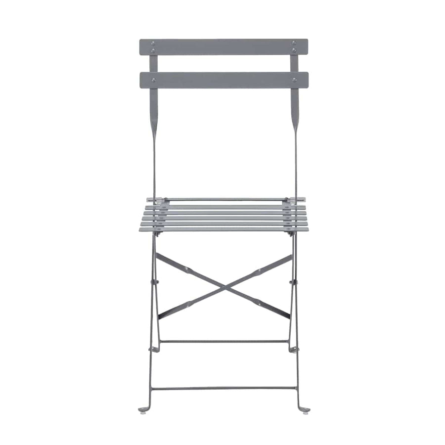 Bricocenter FLORA NATERIAL FOLDING CHAIR ANTHRACITE STEEL 41X47XH80