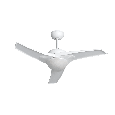 ARUBA CEILING FAN 3 BLADES D112 2XE27 46W PLASTIC WHITE - best price from Maltashopper.com BR420002959