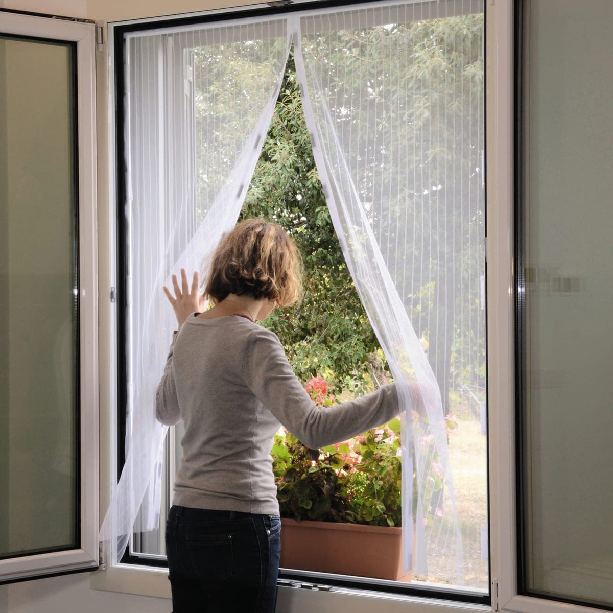 Bricocenter MAGNETIC MOSQUITO NET 150X180 REDUCIB BCO