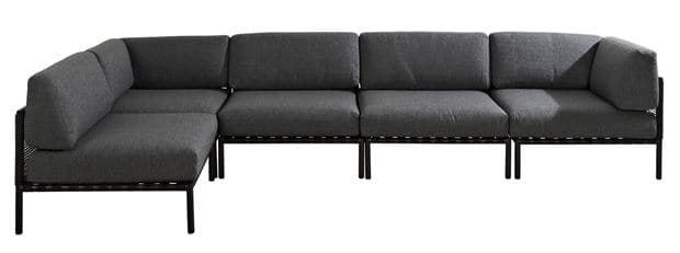 JUMBO Lounge chair black H 61 x W 87 x D 87 cm