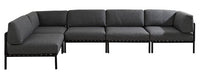 JUMBO Black corner armchair H 61 x W 87 x D 87 cm