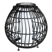 BO Black solar lamp H 40 cm - Ø 35 cm - best price from Maltashopper.com CS655004