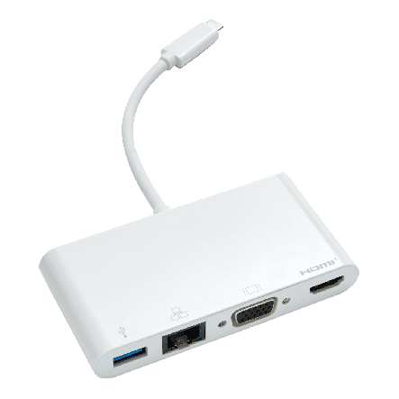 Bricocenter USB ADAPTER TYPE C/RJ45/VGA/HDMI