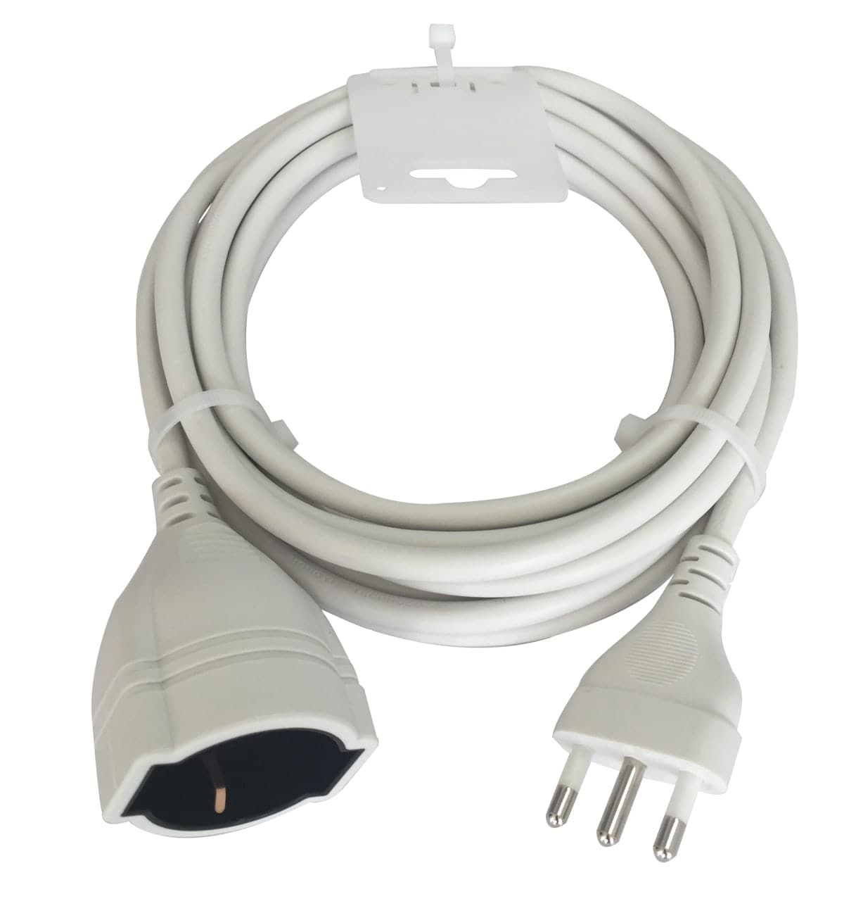 INDOOR EXTENSION CABLE 5 M 10/16A PLUG WHITE - best price from Maltashopper.com BR420005181