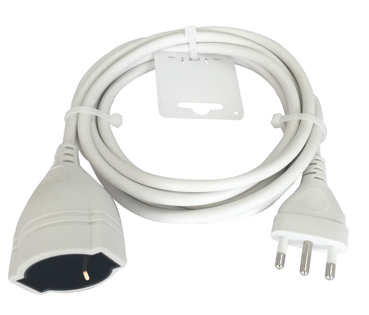 INDOOR EXTENSION CABLE 3 M SOCKET 10/16A PLUG 16A WHITE - best price from Maltashopper.com BR420005182