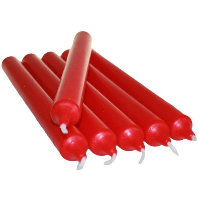 5x Red Dinner Candles Bulk - best price from Maltashopper.com DCBULK-01