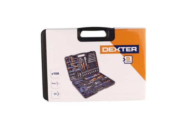 DEXTER HAND TOOL SET 108 PIECES