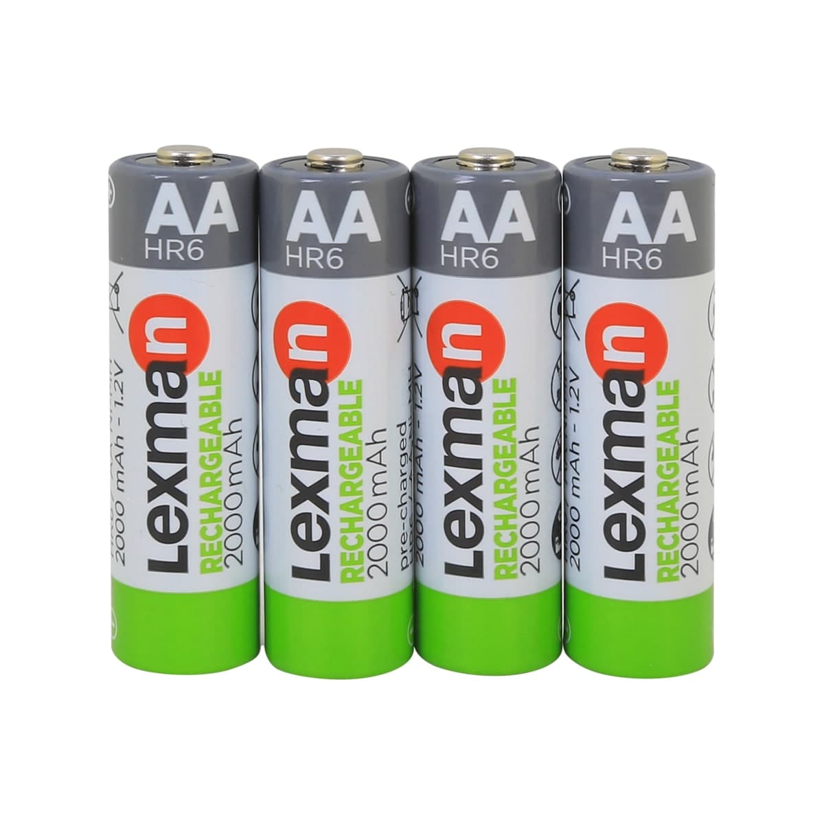 4 LEXMAN AA RECHARGEABLE BATTERIES