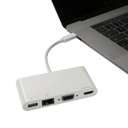 Bricocenter USB ADAPTER TYPE C/RJ45/VGA/HDMI