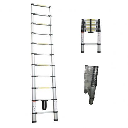 EXTENSIBLE LADDER 9 STEPS ANODISED ALUMINIUM - best price from Maltashopper.com BR450000446