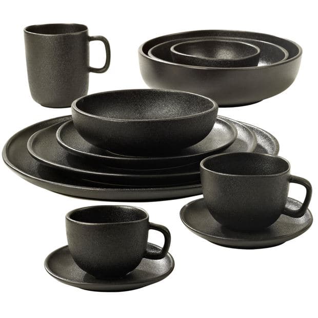 MAGMA Espresso cup & saucer black H 5.5 cm - Ø 7 cm - best price from Maltashopper.com CS627074