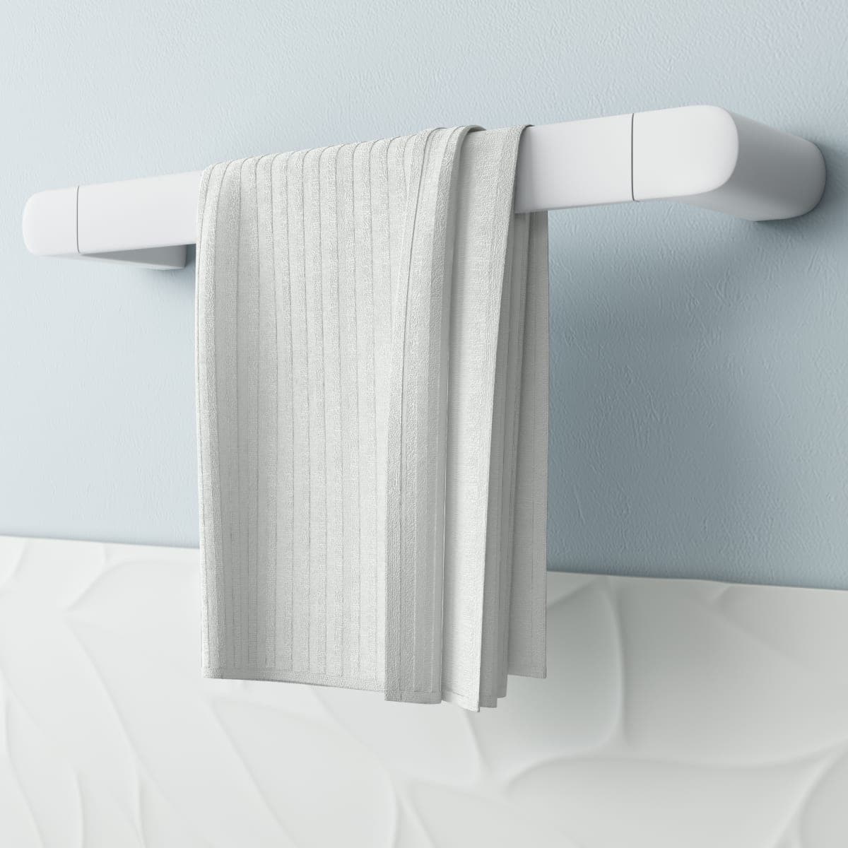 TOWEL HOLDER L 50 CM SCREWS REMIX SENSEA WHITE - best price from Maltashopper.com BR430005609