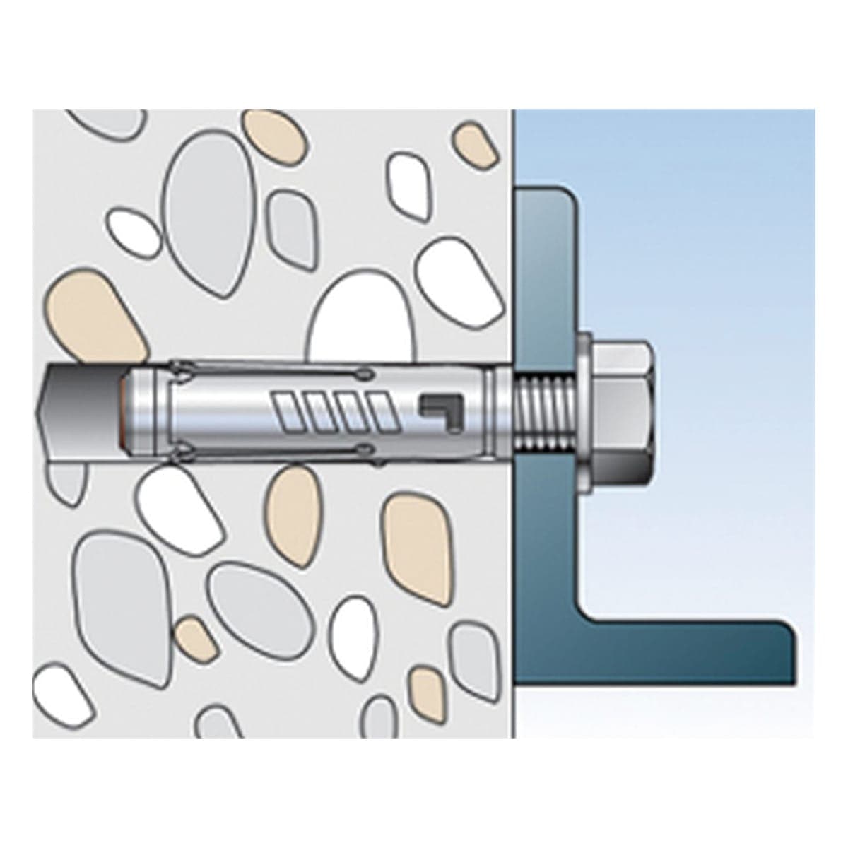 FISCHER CONCRETE PLUGS DIAM. 12 X 56 MM WITH SCREW, 4 PIECES - best price from Maltashopper.com BR410136054