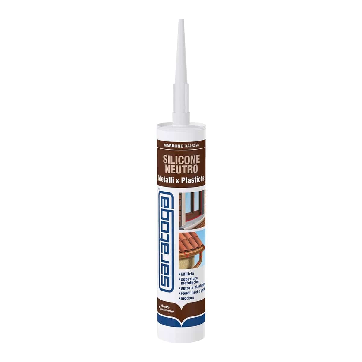 Bricocenter SILICONE FOR EXTERNAL METAL BROWN 280ML