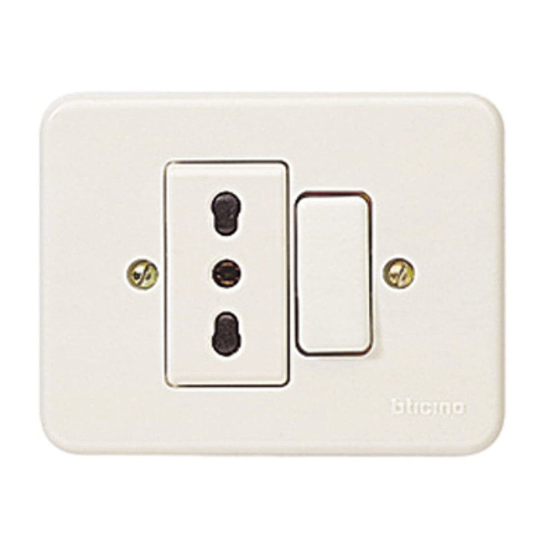 DOMINO 2-SEATER MONOBLOC PLATE WITH DIVERTER AND SOCKET - best price from Maltashopper.com BR420100026