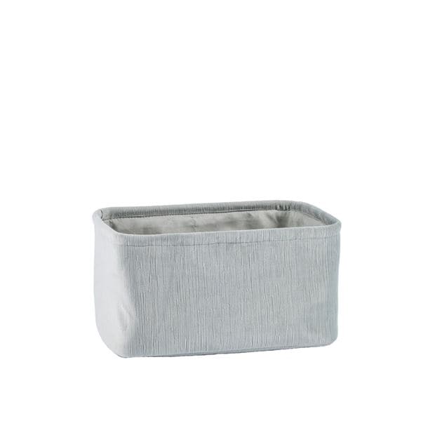 Casa VERDA Gray storage basket H 16 x W 30 x D 21 cm