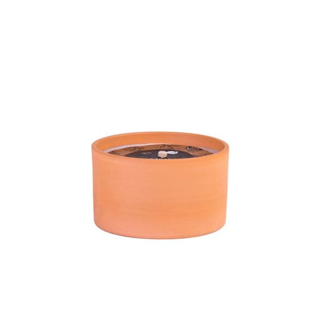 Casa CITRONELLA White terracotta candle H 8 cm - Ø 13.5 cm