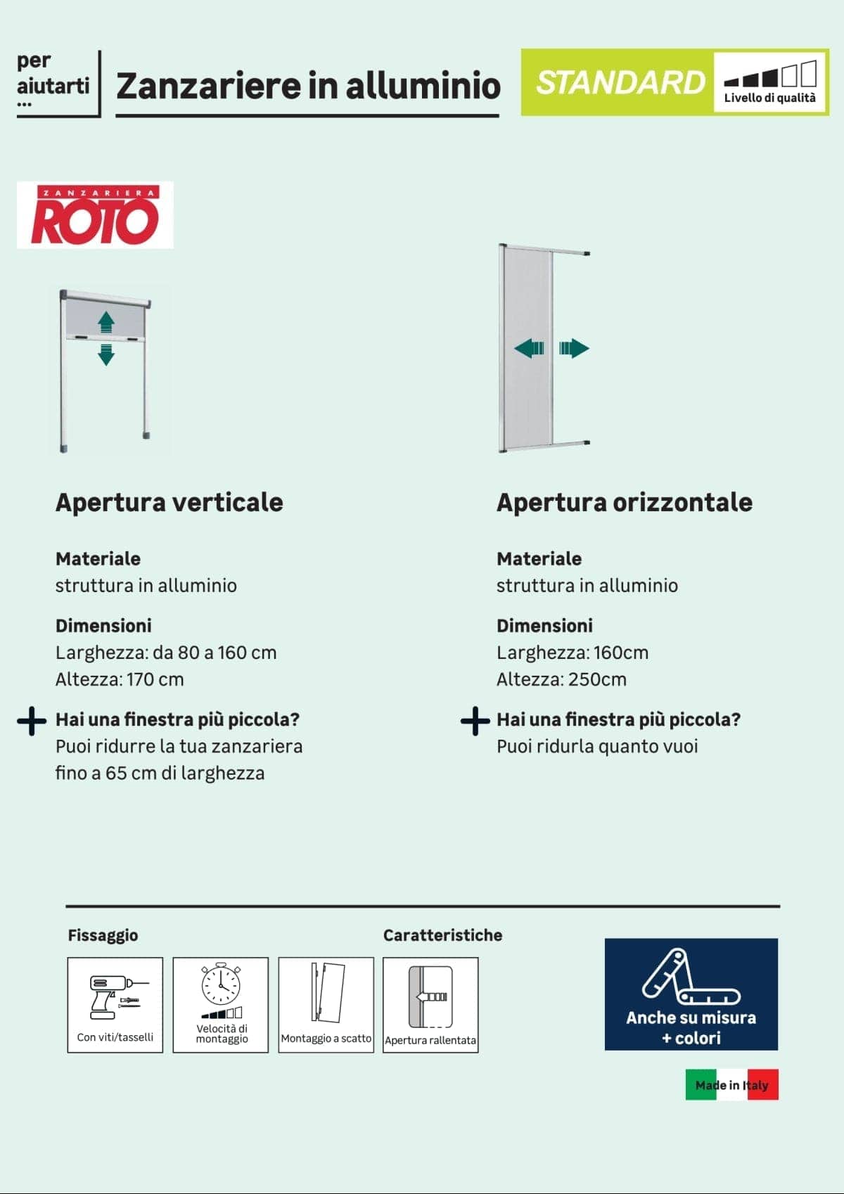 ROTUS ROTO 80x170 WITH WHITE BRAKE - best price from Maltashopper.com BR410003658