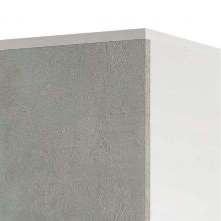 MODULAR WARDROBE IN KIT W90 D45 H195 WHITE CEMENT DOORS - Premium Chests of drawers and accessories from Bricocenter - Just €300.99! Shop now at Maltashopper.com