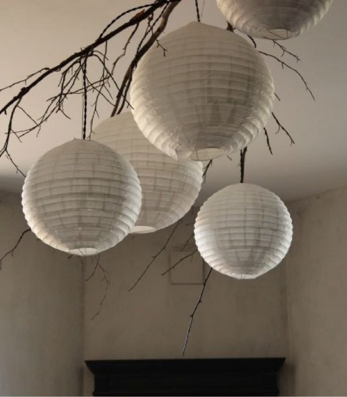 GOA PAPER CHANDELIER WHITE D30