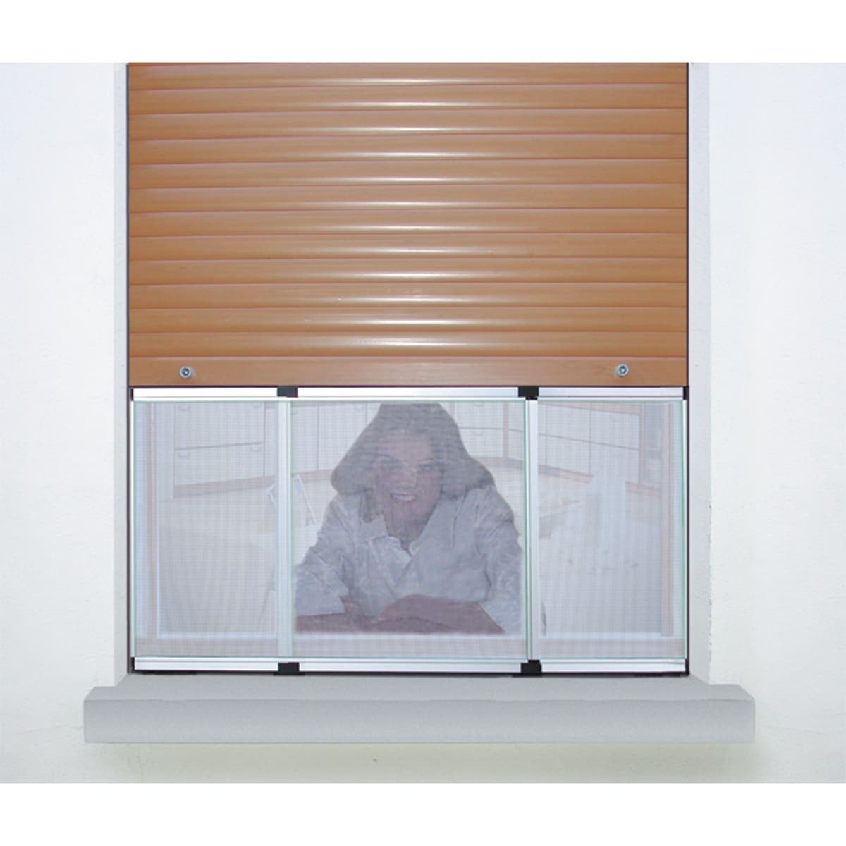 EXTENSIB INSECT SCREEN ALL FRAME H70XL100-ALUMINIUM H70XL100-192CM