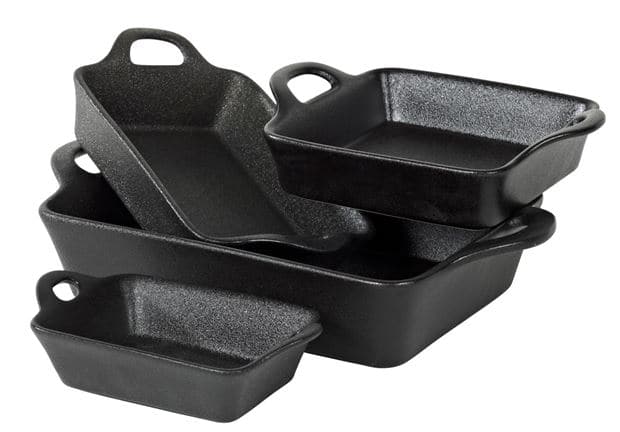 Casa FERO Black baking dish, H 5,8 x W 16,5 x L 21 cm