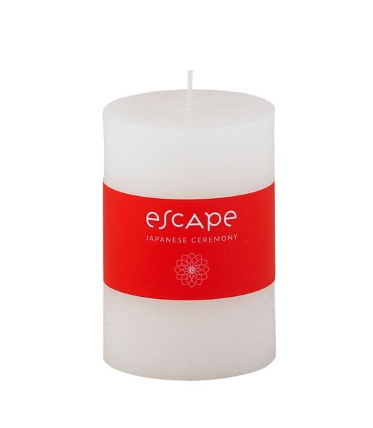 JAPANESE CEREMONY Red scented candle H 10 cm - Ø 6,5 cm - best price from Maltashopper.com CS614460