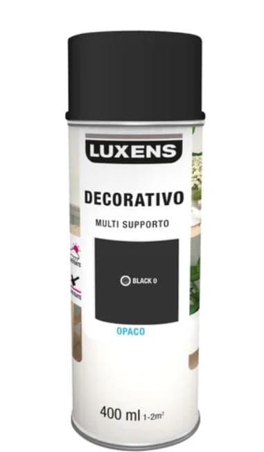 SPRAY BLACK MATT ML400 LUXENS - best price from Maltashopper.com BR470000282