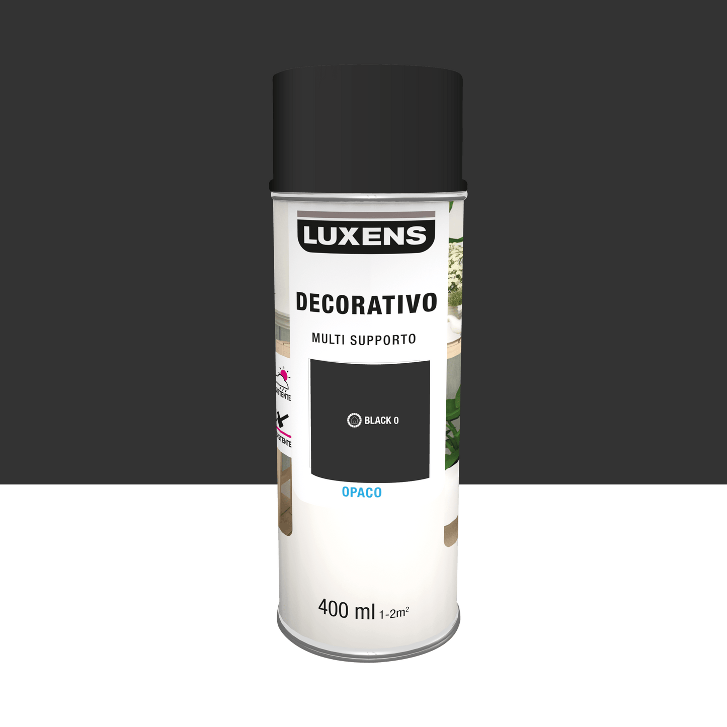 Bricocenter SPRAY BLACK MATT ML400 LUXENS