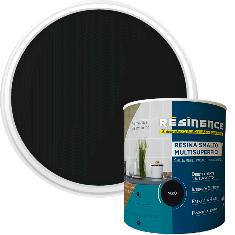 Bricocenter MULTI-SUPPORT ENAMEL RESIN - BLACK 500ML (31)