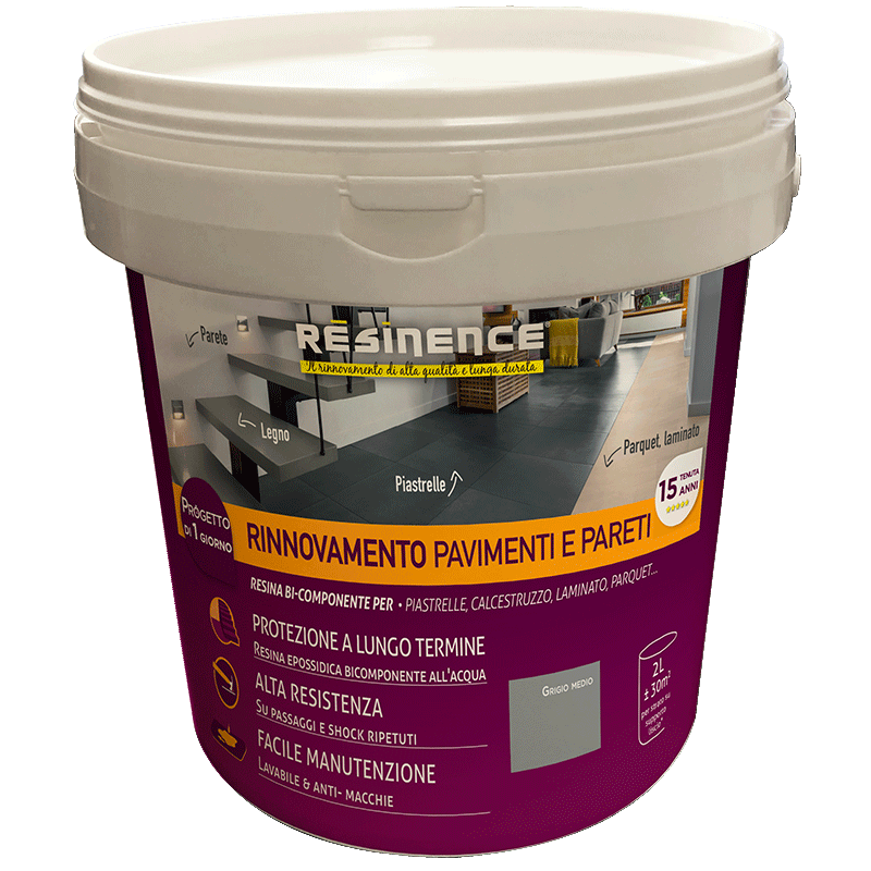 Bricocenter FLOOR AND WALL RENOVATION - MEDIUM GREY 2L (65)