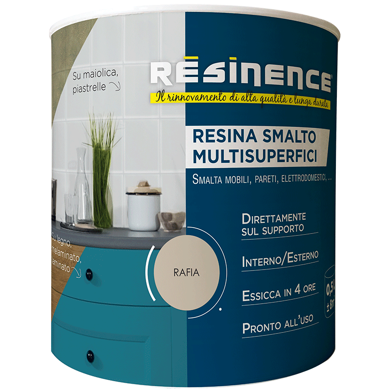 MULTI-SUPPORT ENAMEL RESIN - RAFFIA 500ML (49)