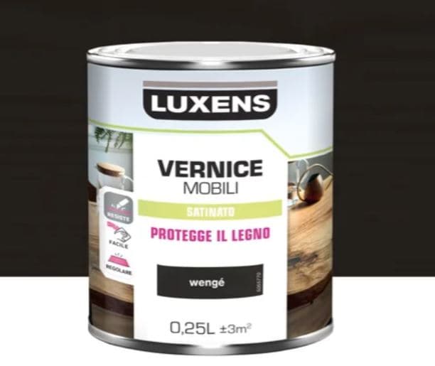 BRUSHED WENGE WOOD VARNISH 0.25 L LUXENS - best price from Maltashopper.com BR470004778