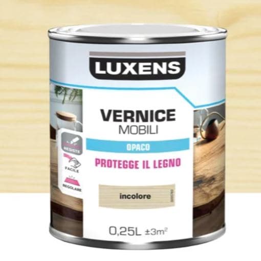 Bricocenter MATT COLOURLESS WOOD VARNISH 0.25 L LUXENS