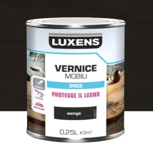 MATT WENGE WOOD VARNISH 0.25 L LUXENS - best price from Maltashopper.com BR470004787