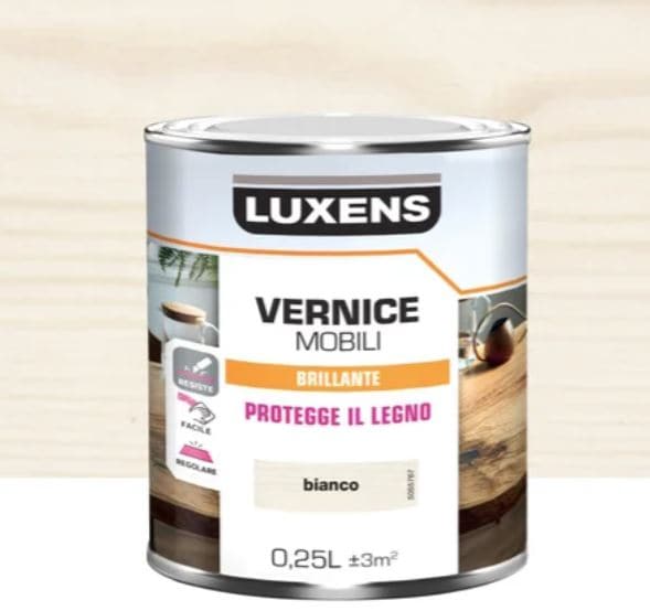 BRILLIANT WHITE WOOD VARNISH 0.25 L LUXENS - best price from Maltashopper.com BR470004792
