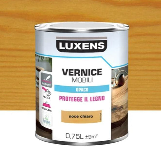 WOOD VARNISH LIGHT WALNUT MATT 0.75 L LUXENS - best price from Maltashopper.com BR470004805