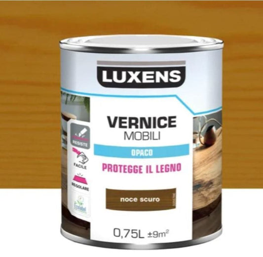 WOOD VARNISH DARK WALNUT MATT 0.75 L LUXENS - best price from Maltashopper.com BR470004807