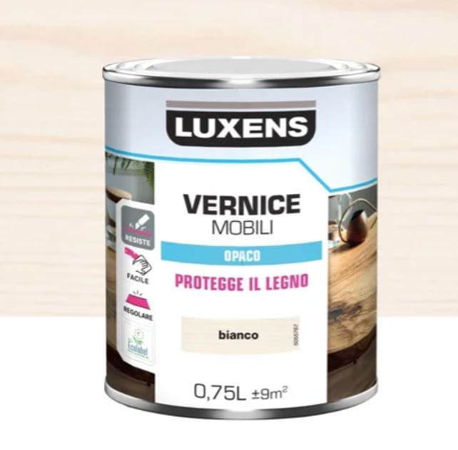 Bricocenter MATT WHITE WOOD VARNISH 0.75 L LUXENS