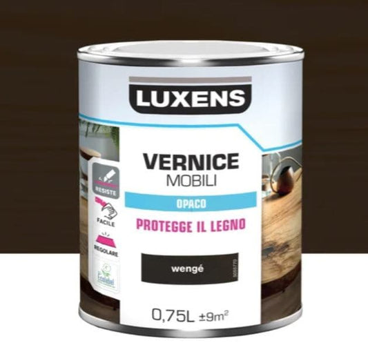 MATT WENGE WOOD VARNISH 0.75 L LUXENS - best price from Maltashopper.com BR470004811