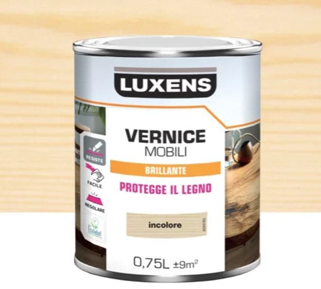 WOOD VARNISH COLOURLESS BRILLIANT 0.75 L LUXENS - best price from Maltashopper.com BR470004812