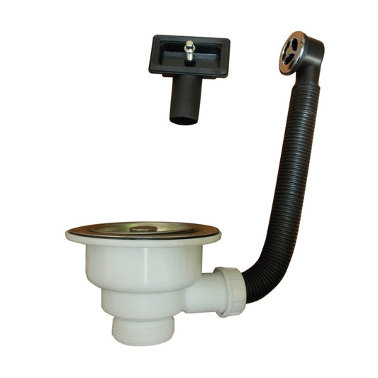 SINK WASTE DIA 90 MM WITH PVC OVERFLOW BASKET CAP CLOSURE - best price from Maltashopper.com BR430003165