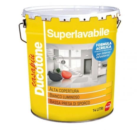 DUCOTONE SUPERWASHABLE WHITE PAINT 14LT