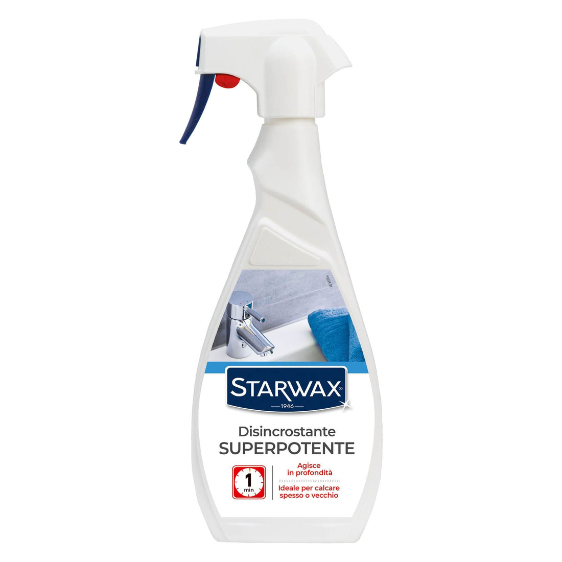 ULTRA-POWERFUL ANTI-SCALE CLEANER FOR BATHROOM STARWAX 500ML - best price from Maltashopper.com BR470510097