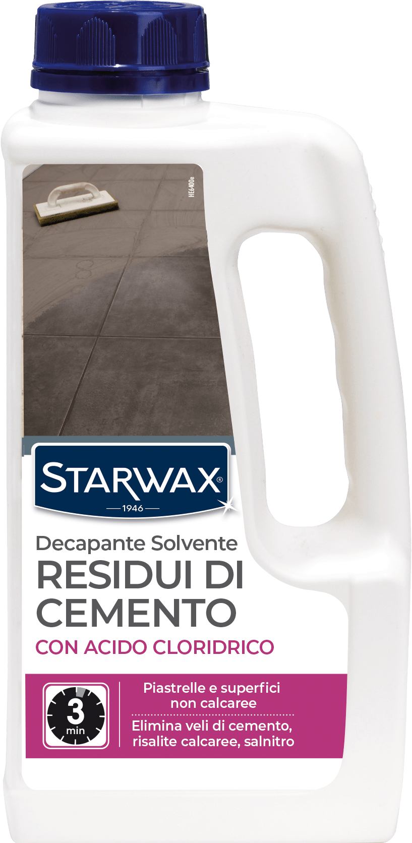 Bricocenter CEMENT RESIDUE SOLVENT CLEANER FOR TILE FLOORS STARWAX 1LT