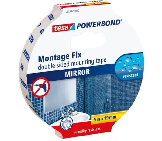 POWERBOND TESA DOUBLE-SIDED MIRROR TAPE 19MMX5MT