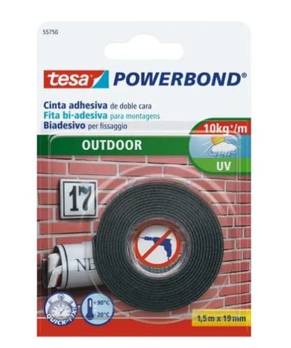TESA POWERBOND OUTDOOR DOUBLE-SIDED TAPE 19MMX1,5MT